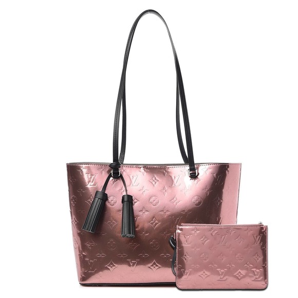 Louis Vuitton Handbags - Louis Vuitton Pink Long Beach Bag Vernis Patent Leather PM Rose Cuivre tote LV